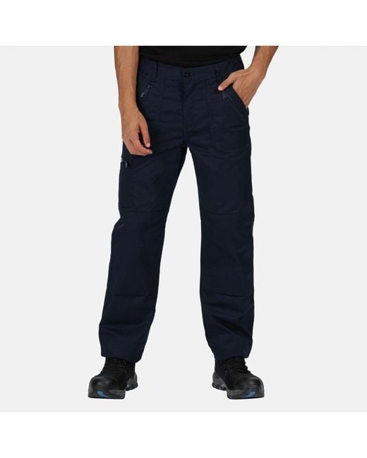 Regatta Blue Pro Action Waterproof Trousers for men
