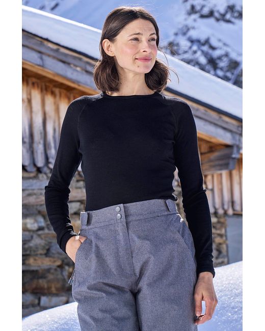 Mountain Warehouse Blue 'Talus' Long Sleeve Top Quick Dry Round Neck Thermal Base Layer