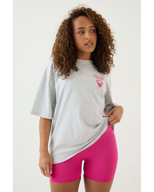DSGN Studio Gray Sport Training Club Oversized T-Shirt