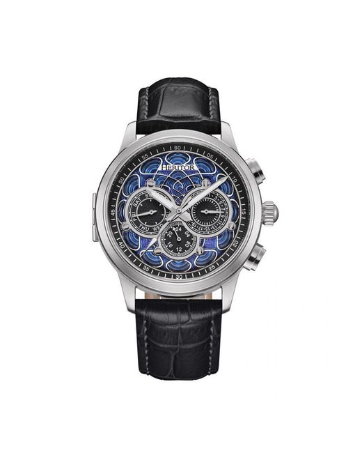 Heritor Metallic Apostle Vitreous Enamel Dial Watch for men