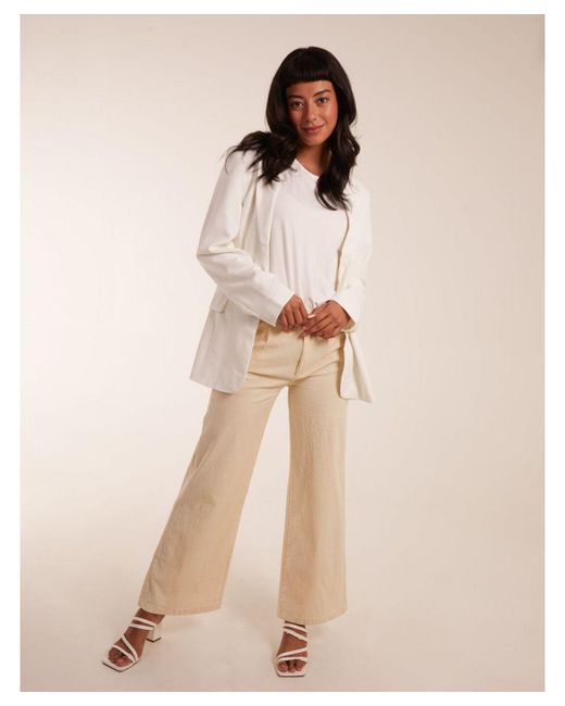 Blue Vanilla Natural Wide Leg Trousers