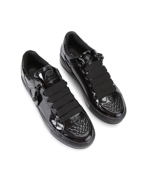 Kurt Geiger Black Leather Southbank Tag Sneaker Sneakers for men