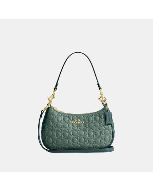 COACH Green Teri Shoulder Bag