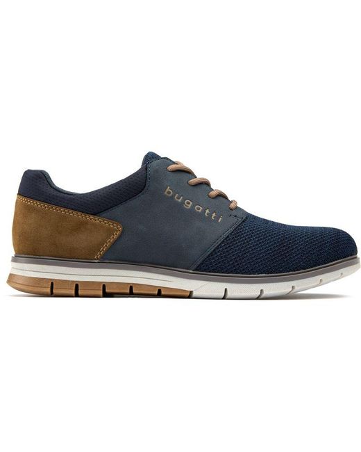 Bugatti Blue Comfort Casual Shoes for men