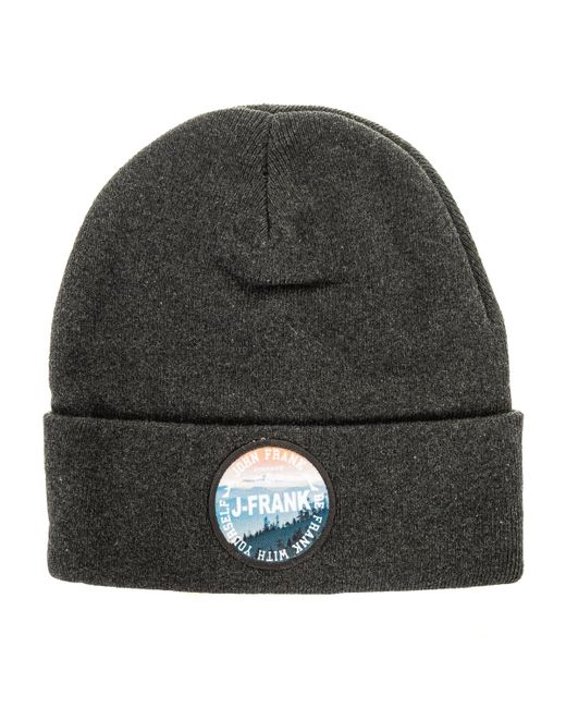 John Frank Gray Hat With Label Sewn On The Front Jfbn18W01 for men