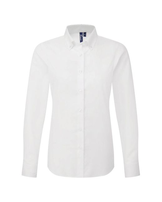 PREMIER White Ladies Supreme Oxford Long-Sleeved Shirt