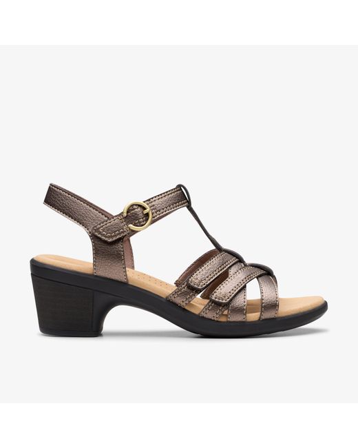Clarks Brown Emily2 Rose Bronze Sandals