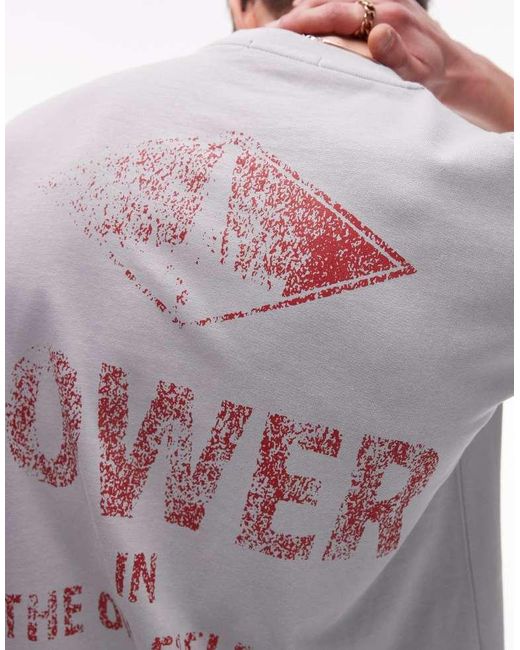 CAT WWR White T-Shirt With Power Back Print for men