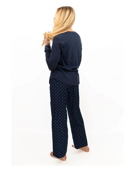 Gap Blue Pyjama Flannel Sleep Set