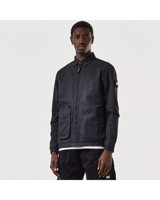 Weekend Offender Blue Vinnie Pocket Overshirt for men
