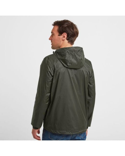 TOG24 Green Craven Waterproof Packaway Jacket Dark for men