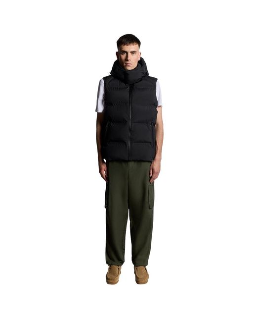 Lyle & Scott Black Jet Welded Puffer Gilet for men