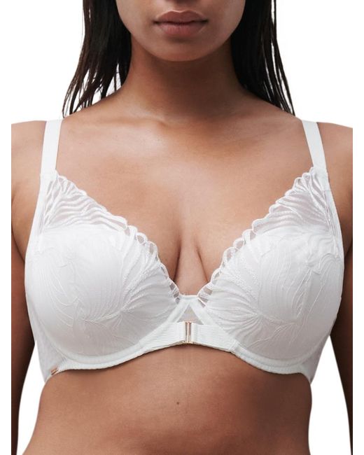 Chantelle White Legend Plunge T-Shirt Bra