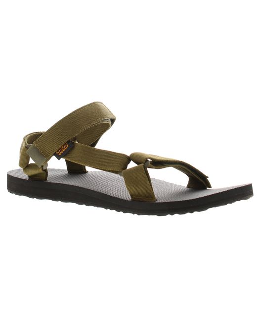 Teva Black Walking Sandals Original Universal Touch Fastening Dark for men
