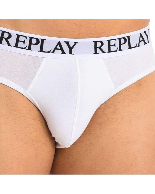 Replay White Pack-2 Slip I101182 for men