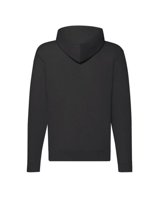 Fruit Of The Loom Black Classic Zipped Hoodie for men