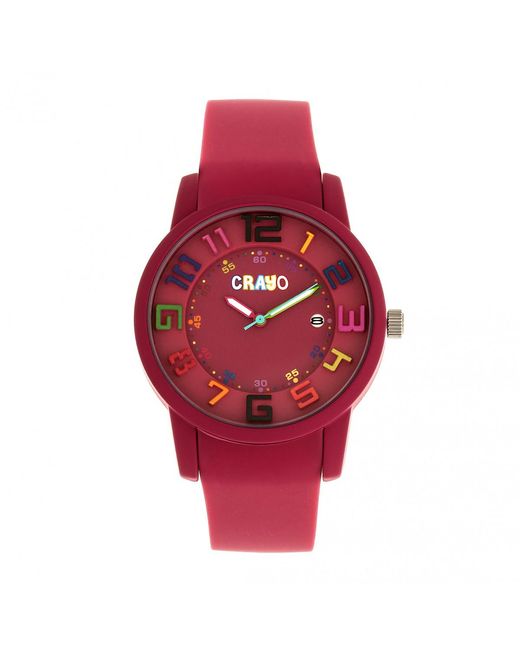 Crayo Red Festival Watch W/ Date
