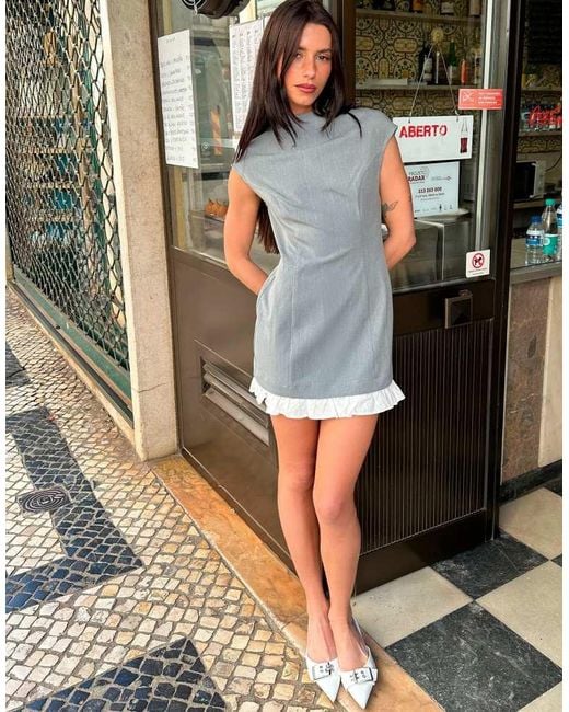 Labelrail Black X Barbara Ines Fitted Scuplted Mini Shift Dress