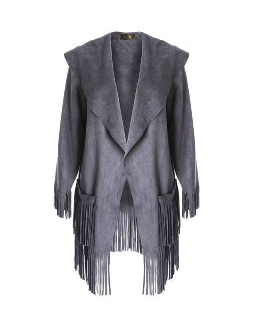 Jayley Gray Suede Jacket