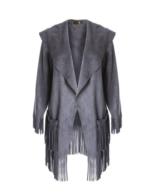 Jayley Gray Suede Jacket