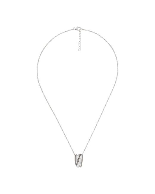 Orphelia Metallic 925 Sterling Chain With Pendant