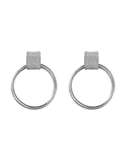Orphelia Metallic 'Eleanor' 925 Sterling Set: Earrings + Ring