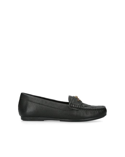Kurt Geiger Black Leather Kgl Greenwich Moccasin Loafers