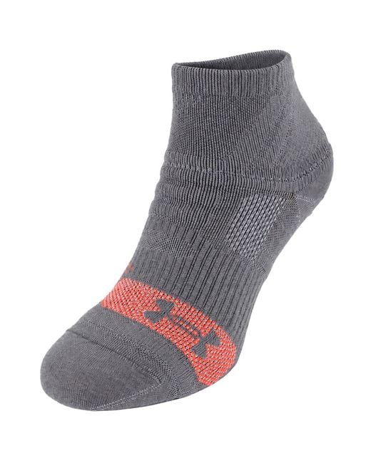 Under Armour Gray 1-Pack Rush Quarter Socks for men