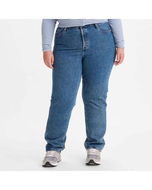 Levi's Blue Levi'S Womenss Plus 501 Original Fit Jeans