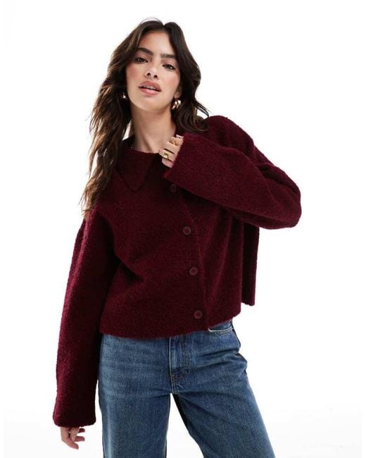 ASOS Red Knitted Cardigan