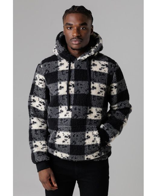 Nordam Gray Teddy Fleece Hooded Pullover for men