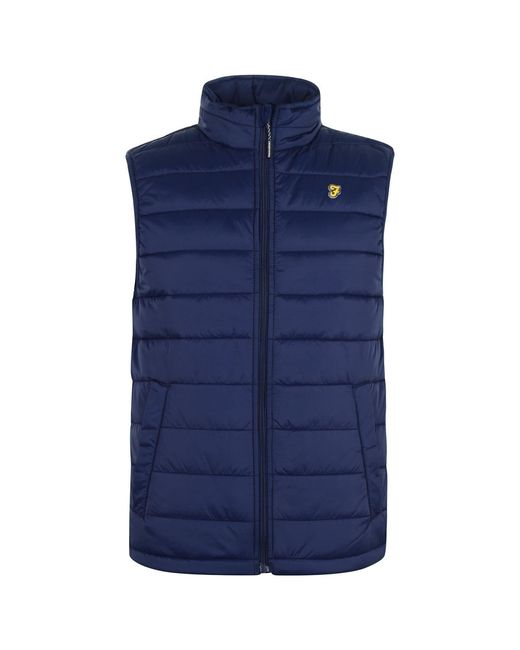 Farah Blue Dover Quilted Gilet (Yale) for men