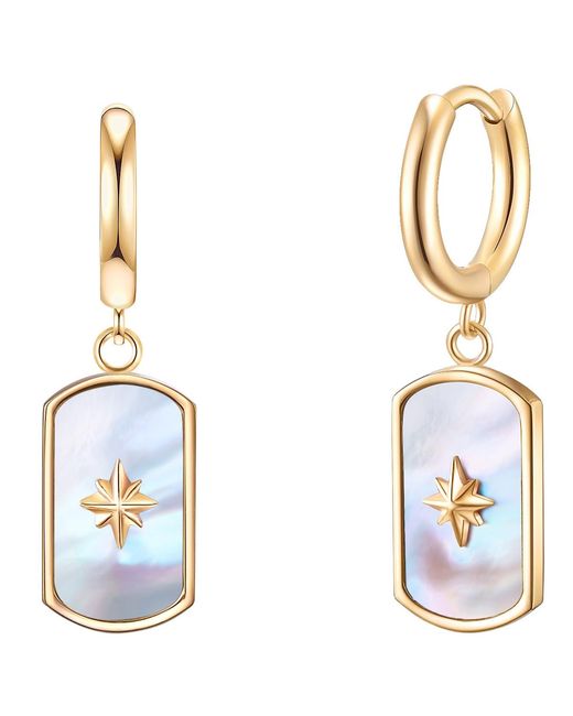 Valero Pearls Blue Stainless Steel Earring