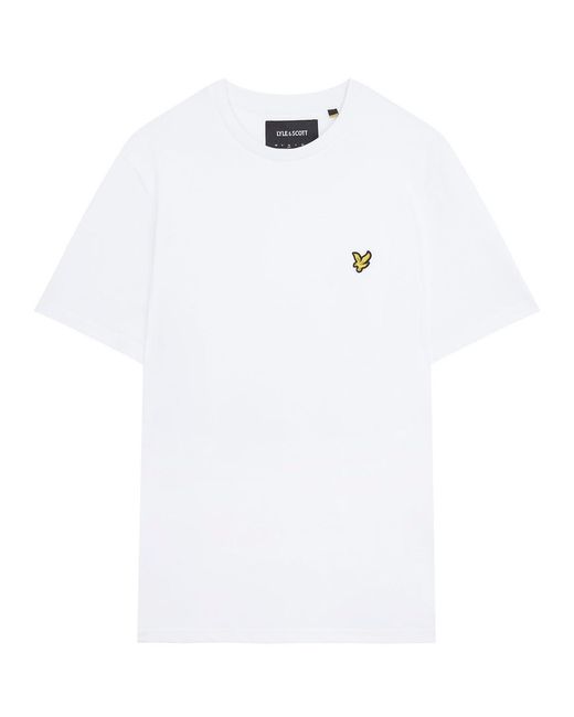 Lyle & Scott White Plain T-Shirt for men