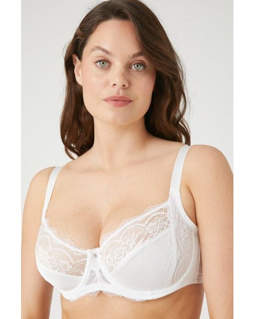 Gorgeous Natural Dd+ Fuller Bust Gracey Lace Minimiser