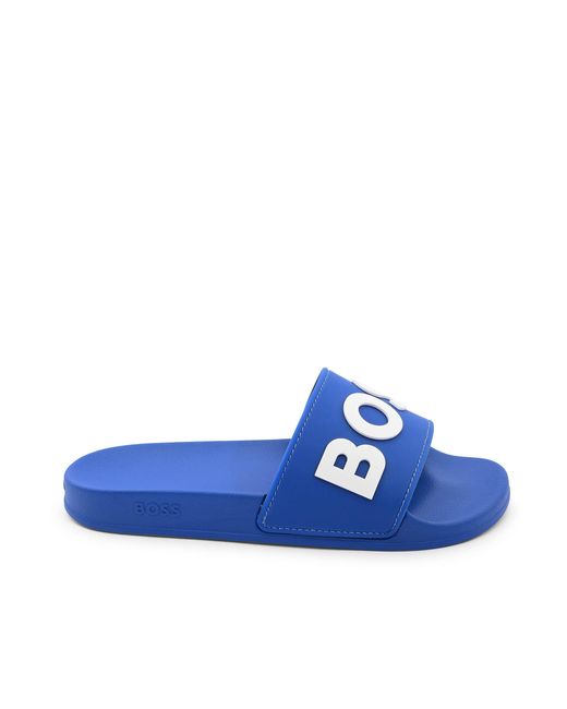 Boss Blue By Slide Sandals for men