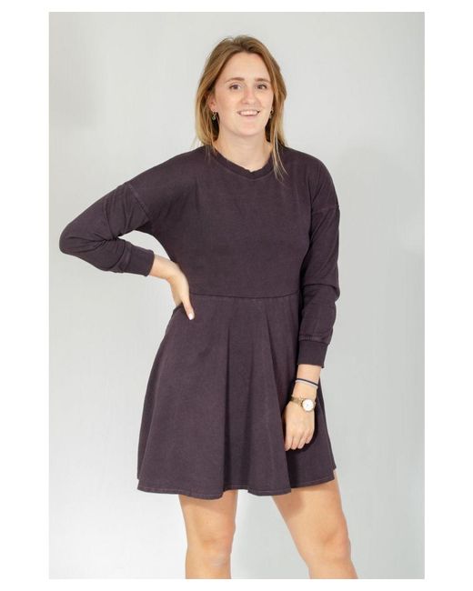 Zara Blue Oversize Sweatshirt Dress