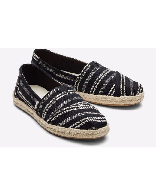 TOMS Black Alpargata Rope