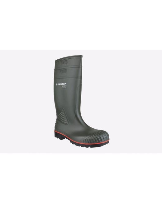 Dunlop White Acifort Heavy Duty Full Safety Wellington for men