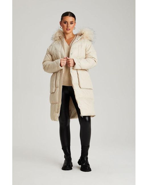 Urban Bliss White Stockholme Padded Puffer Jacket