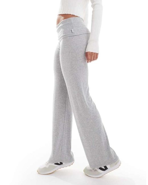 Cotton On White Sleep Recovery Roll Waist Pant