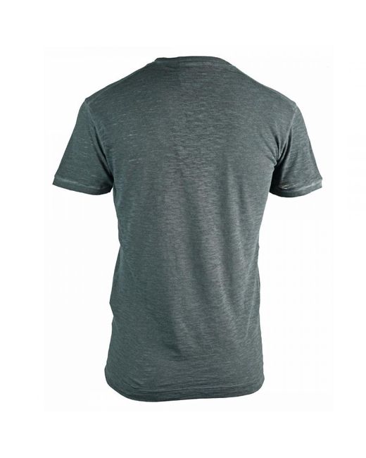 DSquared² Grijs Fluwelen T-shirt Met Logo in het Gray voor heren