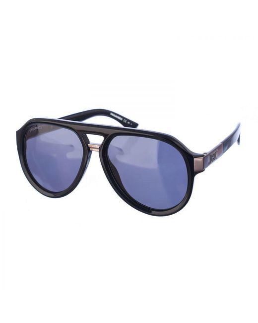 DSquared² Blue D20030S Aviator Style Acetate Sunglasses for men