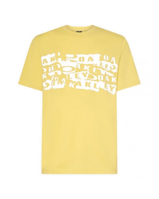Oakley Yellow Ransom Golf T-Shirt for men