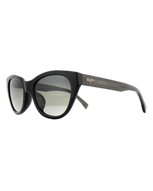 Maui Jim Brown Cat Eye With Transparent Neutral Polarized Sunglasses