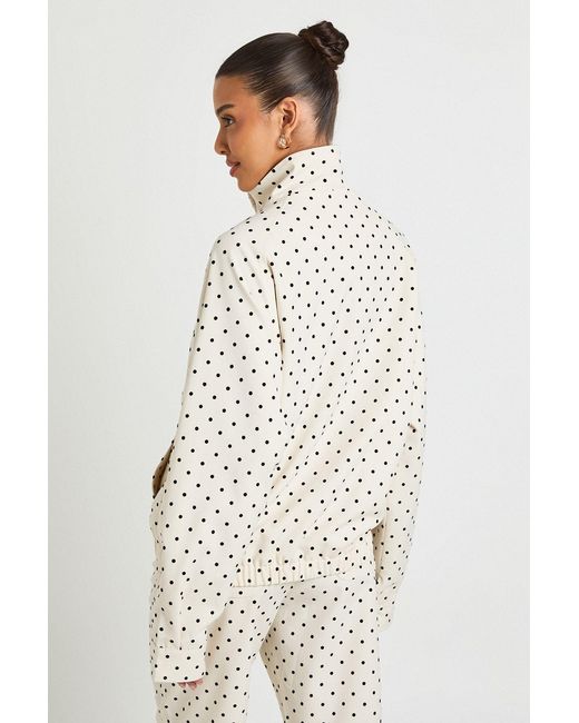 Boohoo White Polka Dot Jacket
