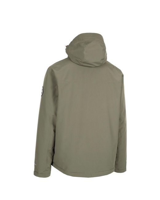 Trespass Green Oswarm Waterproof Jacket (Ivy) for men