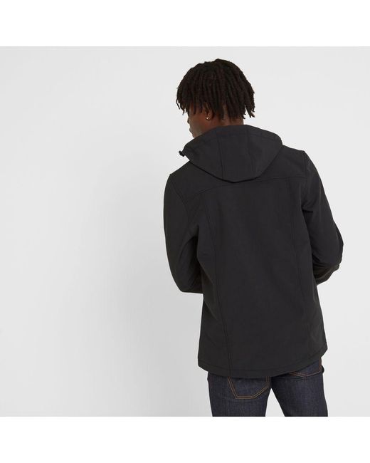 TOG24 Black Feizor Softshell Hooded Jacket for men