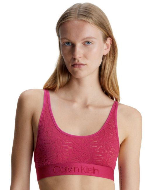 Calvin Klein Purple 000Qf7340E Intrinsic Bralette
