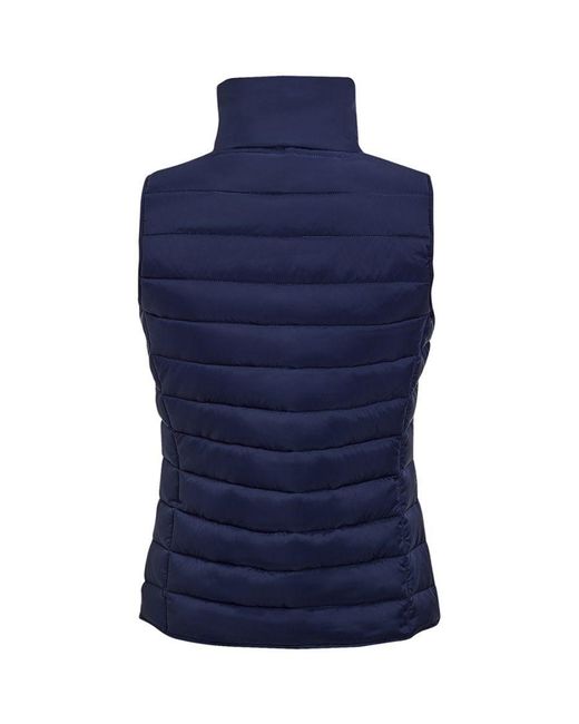 Sol's Blue Ladies Wave Padded Water Repellent Bodywarmer/Gilet